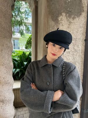 fever同款澳洲羊毛贝雷帽报童帽