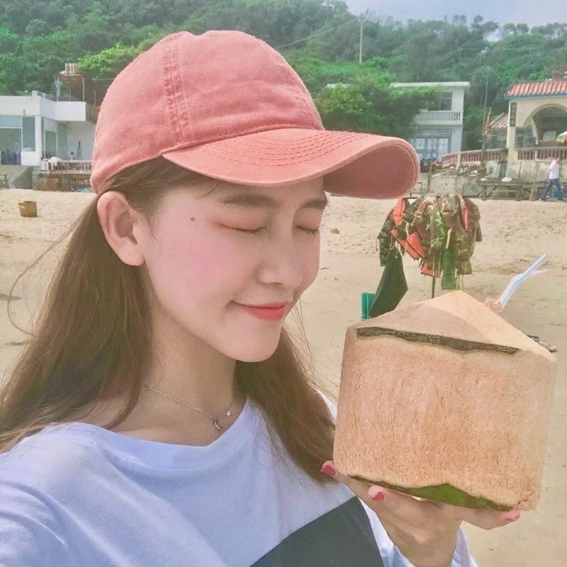 红人同款chic风南瓜色鸭舌帽子