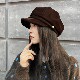「热可可」秋冬复古高品质 软顶 金丝绒光泽感八角帽报童帽贝雷帽