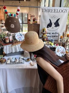 梦中的花园~高品质100%拉菲草彩色钩线夏季百搭草编遮阳大檐帽子