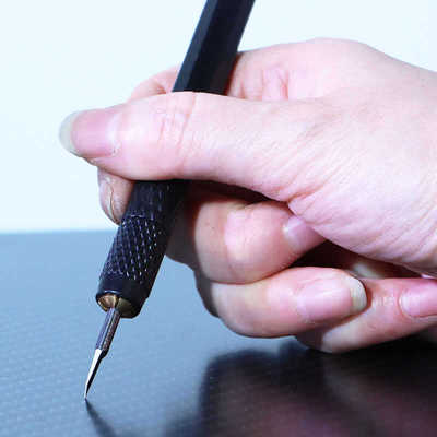模型刻线刀模型玩具改造专用雕刻刀手工DIY推刀工具0.125mm刻线刀
