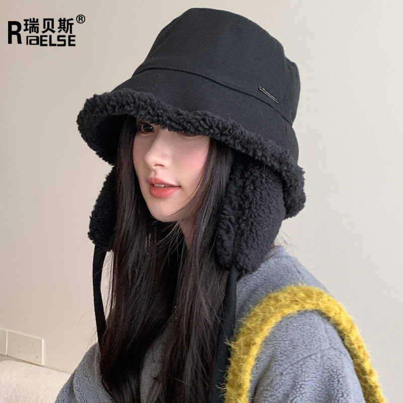 新款双面渔夫帽羊羔毛骑车护耳帽子保暖百搭绑带盆帽防风帽子女款,服饰配件/皮带/帽子/围巾,防晒帽,淘宝优惠券,粉丝福利购,淘宝优惠卷