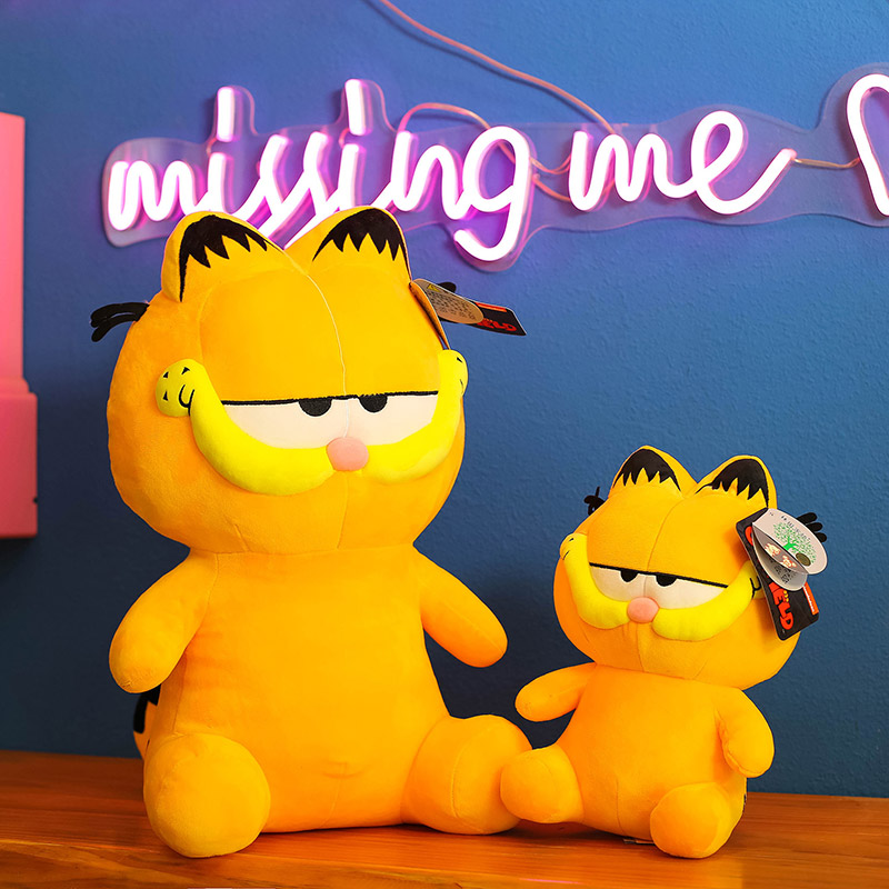 毛绒玩具可爱加菲猫公仔小号玩偶咖啡猫布娃娃卡通抱枕生日礼物女