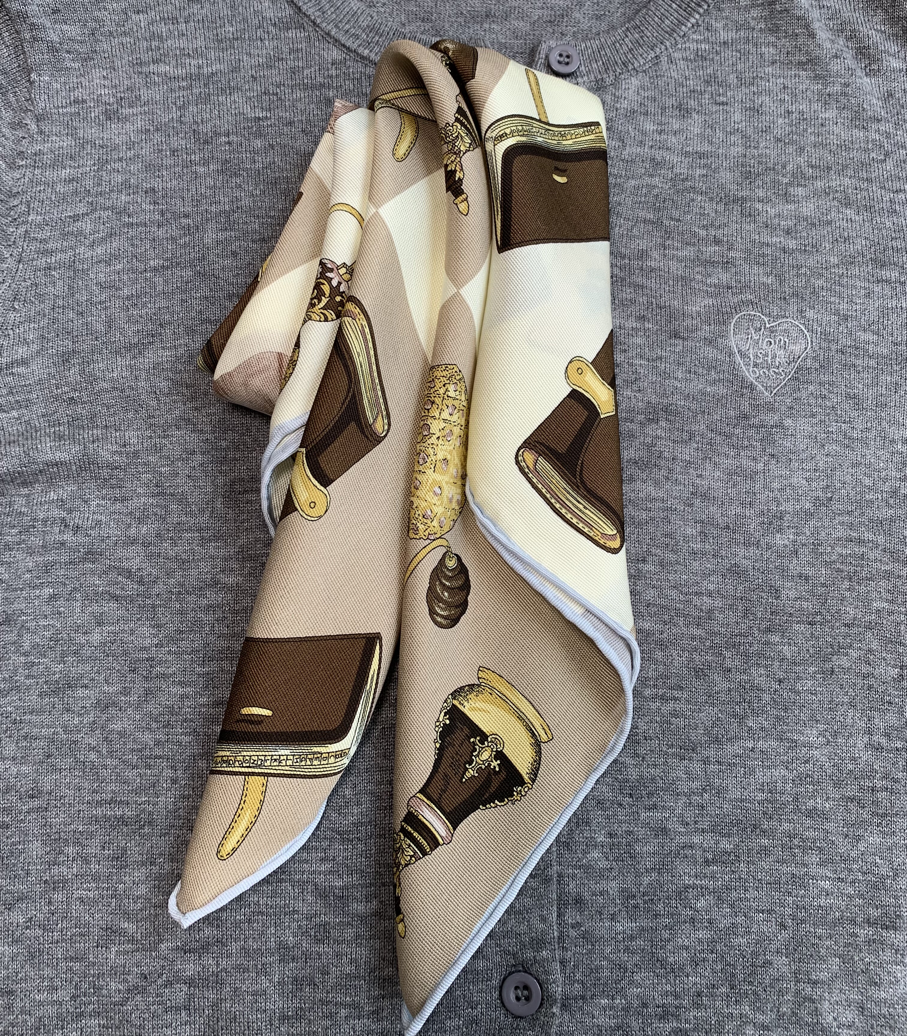 花韵 21姆米重磅真丝意罗绸丝巾 双面异色亲肤柔软桑蚕丝方巾