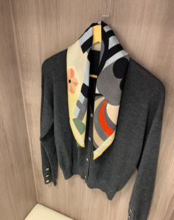 小马迈步新色 减龄配色超柔软桑蚕丝绵羊毛中方巾65CM