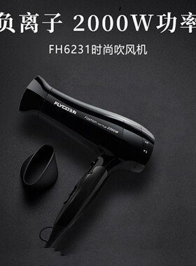 飞科电吹风酒店宾馆速干大功率家用折叠吹风筒冷热风便携6231黑色