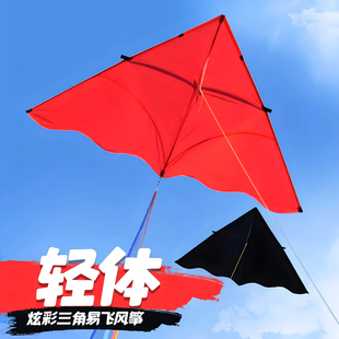 轻体微风风筝1.2平米30D伞布好飞易飞云霸品牌碳素超轻体三角成人