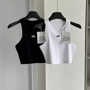 时尚 新款 百搭休闲背心女短款 无袖 上衣 美式 字母打底衫 欧货2025夏季