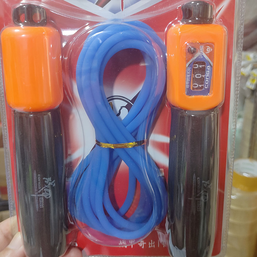 战甲8019计数跳绳中考训练5.5MM海绵柄绳子3.0M