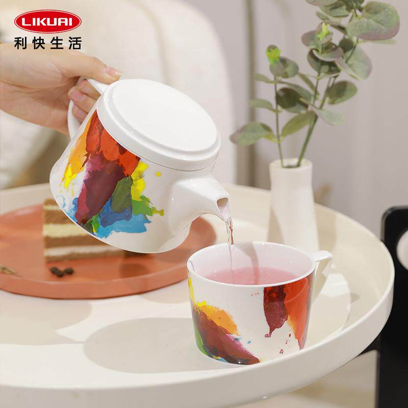 KONITZ下午茶陶瓷功夫茶具套装一人饮懒人泡茶壶茶杯单人小茶壶