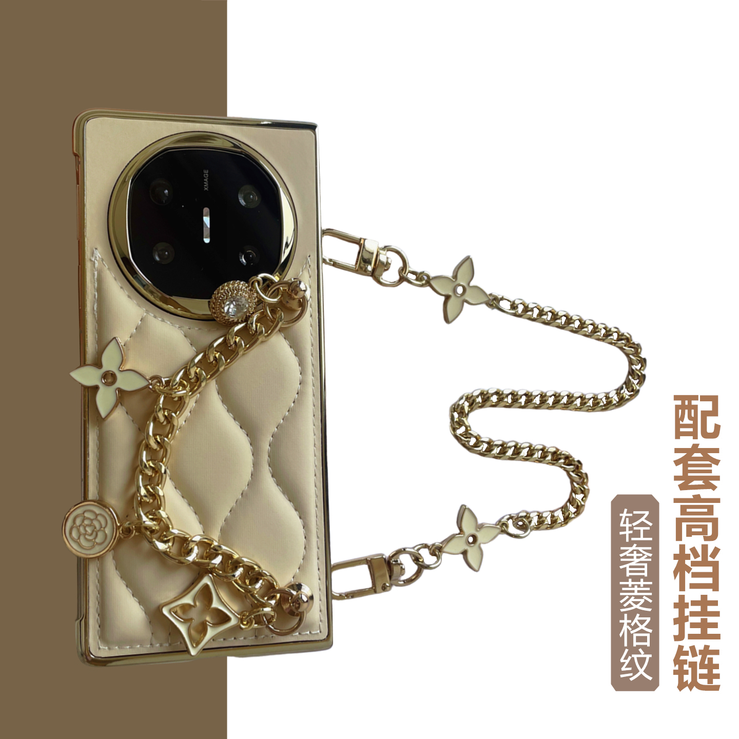 高档新款适用华为MateX6手机壳折叠屏MateX5典藏版保护套防摔斜挎背带挂绳荣耀magicV3小香风7原创潮流女网红
