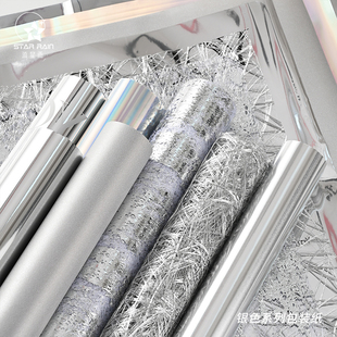 流星雨银色系列鲜花包装 纸手工diy玫瑰花束包花材料花店花艺资材