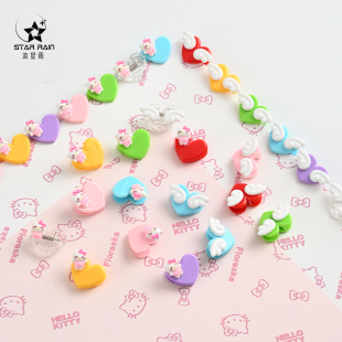 流星雨Hellokitty爱心卡片夹卡通KT猫小夹子鲜花花束装饰花艺配饰