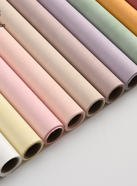 流星雨进口卷筒牛奶棉鲜花包装纸花束包花内衬纸棉纸花艺材料资材