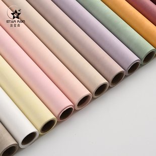 流星雨进口卷筒牛奶棉鲜花包装纸花束包花内衬纸棉纸花艺材料资材