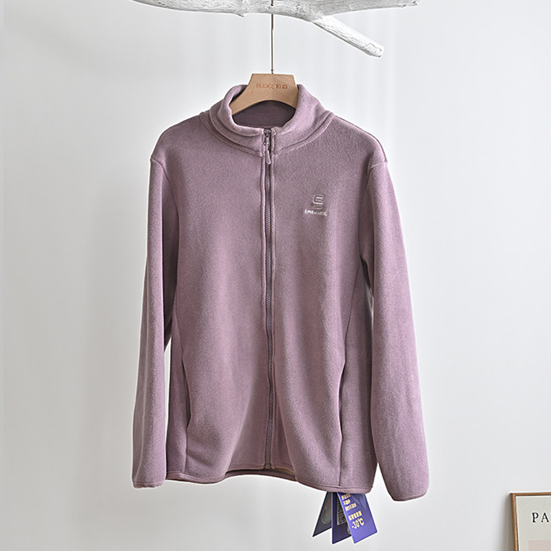 벨벳 지퍼 요가웨어 피트니스 스포츠 자켓 여성 겉옷 올리 벨벳 스탠드 업 가디건 따뜻한 벨벳 스웨터 긴팔 겨울