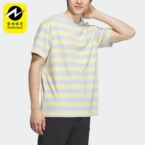 Adidas/阿迪达斯正品夏季新款男女NEO条纹运动短袖IA4977