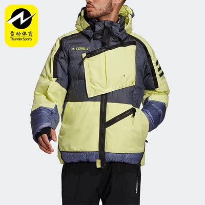 阿迪达斯男子休闲连帽羽绒服