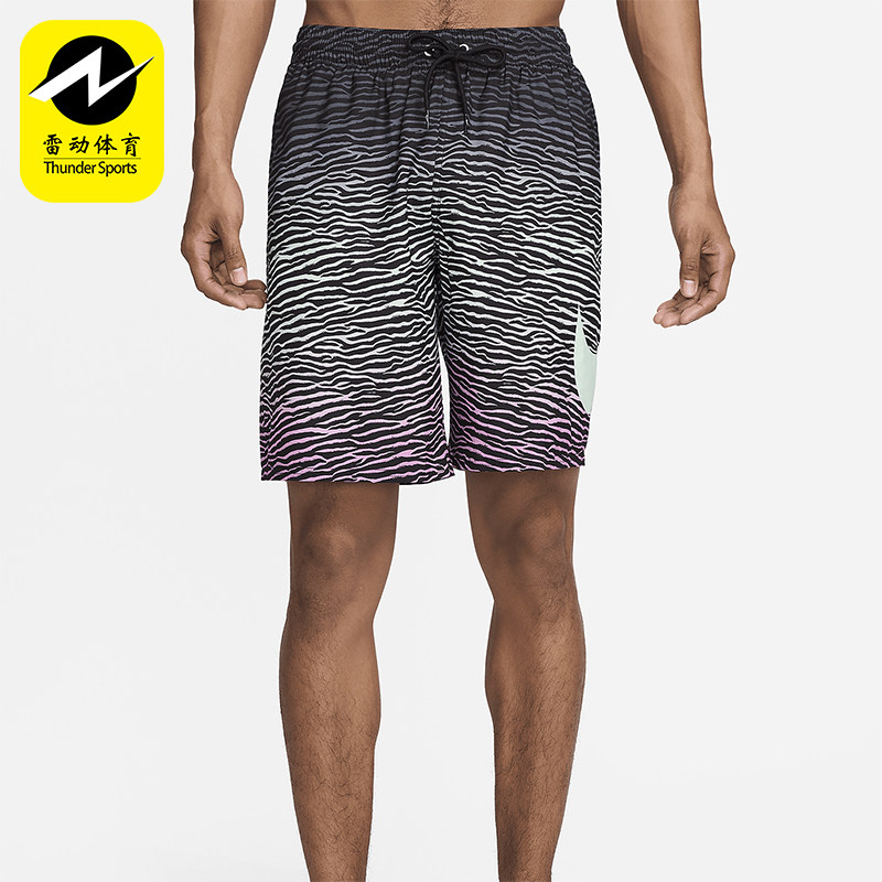 Nike/耐克正品Swim 男士系带抽绳系带宽松透气沙滩短裤FZ6461-011,运动服/休闲服装,运动中长裤／短裤,淘宝优惠券,粉丝福利购,淘宝优惠卷