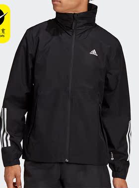 Adidas阿迪达斯正品春季新款户外运动休闲男子连帽外套H65773