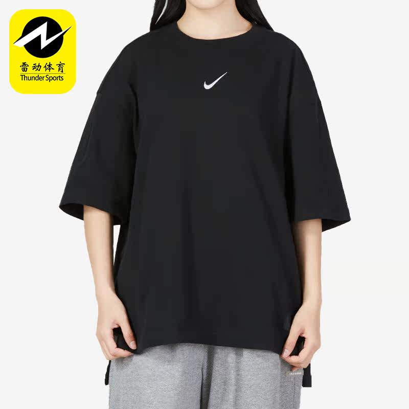 Nike/耐克正品夏季新款垂感简约女子运动短袖DV8023-010图片