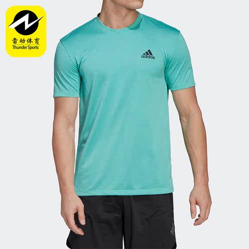 Adidas/阿迪达斯正品夏季新款训练男子运动休闲短袖T恤HT9057