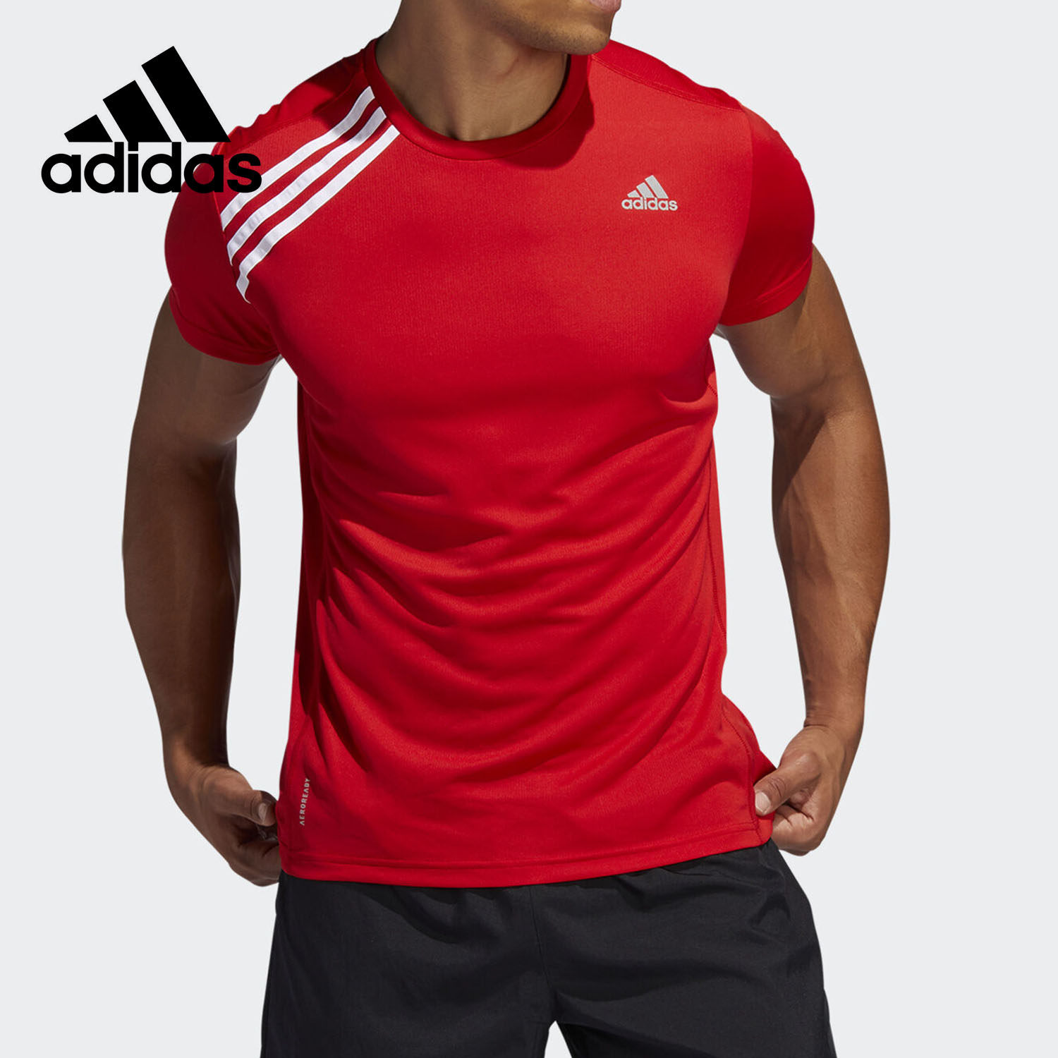 Adidas/阿迪达斯正品夏季新款男子运动速干跑步短袖T恤FK1589,运动服/休闲服装,运动T恤,淘宝优惠券,粉丝福利购,淘宝优惠卷