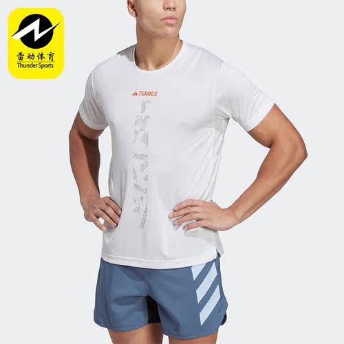 Adidas/阿迪达斯正品AGR SHIRT男子户外运动短袖T恤HT9442