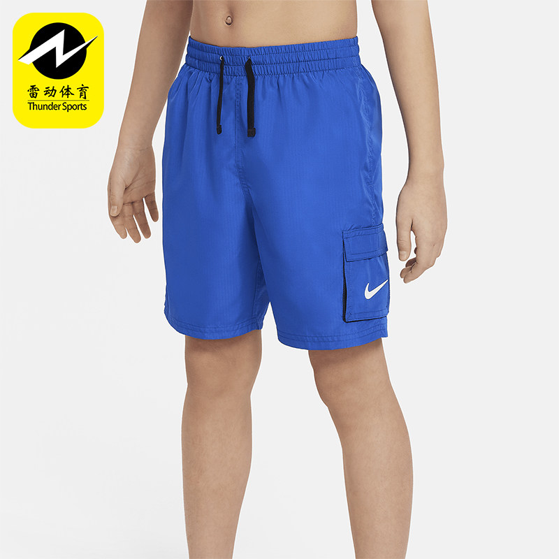 Nike/耐克正品Swim Voyage 大童夏季休闲系带短裤DX6095-480