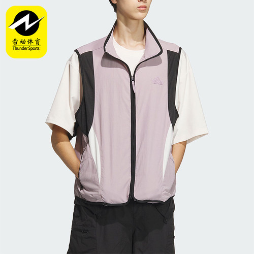 阿迪达斯男士梭织运动马甲