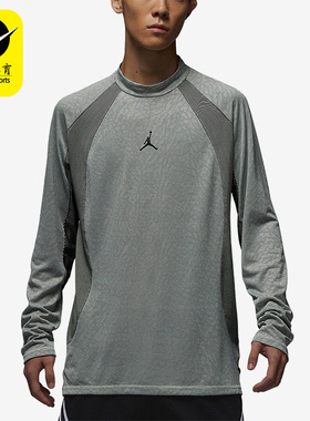 Nike/耐克正品Jordan男子简约时尚透气圆领长袖运动T恤FD8124