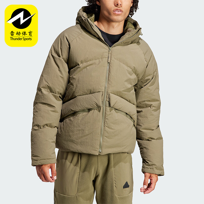 阿迪达斯男士运动羽绒服