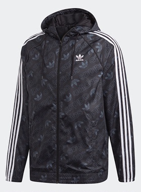 Adidas/阿迪达斯正品秋季三叶草 MONO WINDBREAK男外套ED7047