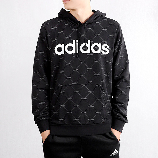 Adidas/阿迪达斯正品春季新款男子连帽运动套头衫卫衣 EI6256