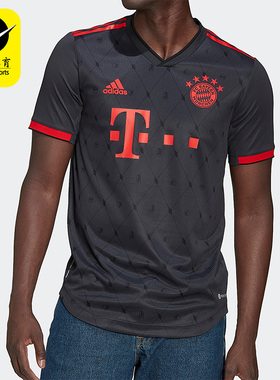 Adidas/阿迪达斯正品FCB 3 AU JSY 拜仁慕尼黑足球透气短袖H39910