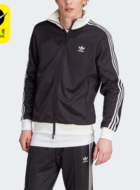 Adidas/阿迪达斯正品三叶草复古男士立领运动夹克外套II5763