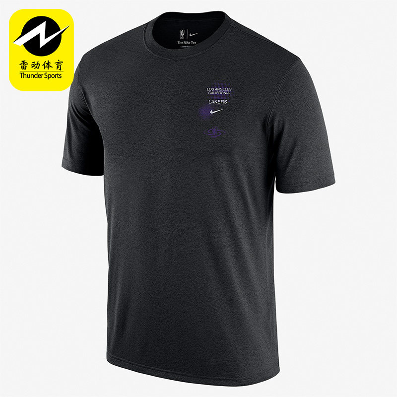 Nike/耐克正品洛杉矶湖人男子篮球运动透气短袖T恤 DH6737-010