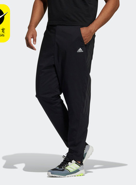 Adidas/阿迪达斯正品时尚新款户外针织男子透气运动长裤 H52733