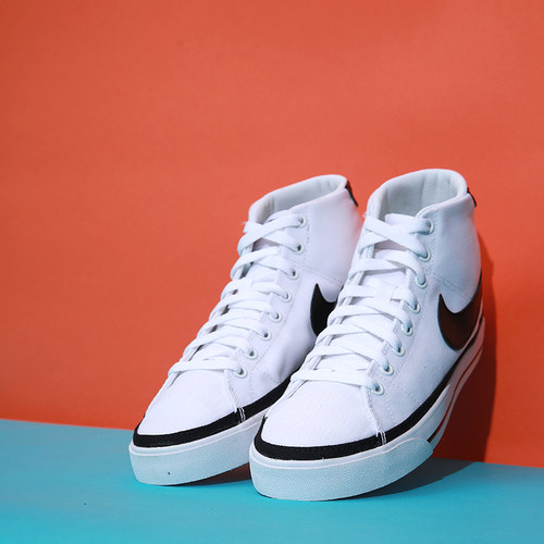 休闲板鞋Nike/耐克男子系带高帮
