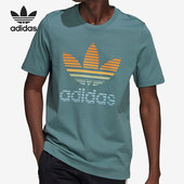 三叶草短袖 Adidas 男子夏季 年新款 运动t恤GP0164 阿迪达斯正品