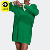 连衣裙 Adidas 长袖 三叶草运动休闲舒适女时尚 IB2051 阿迪达斯正品