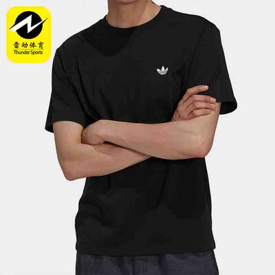 Adidas/阿迪达斯正品三叶草Skateboarding徽标男子运动T恤GM5177