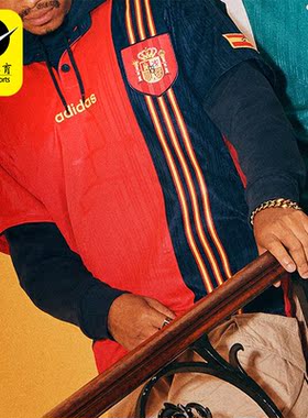 Adidas/阿迪达斯正品西班牙队足球文化男士运动球衣IT7754