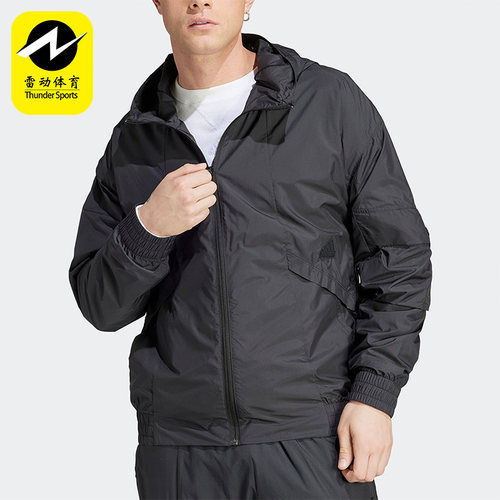 Adidas/阿迪达斯正品春季新款男子运动宽松连帽外套IC6733