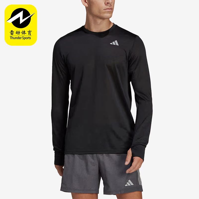 阿迪达斯正品长袖男子T恤