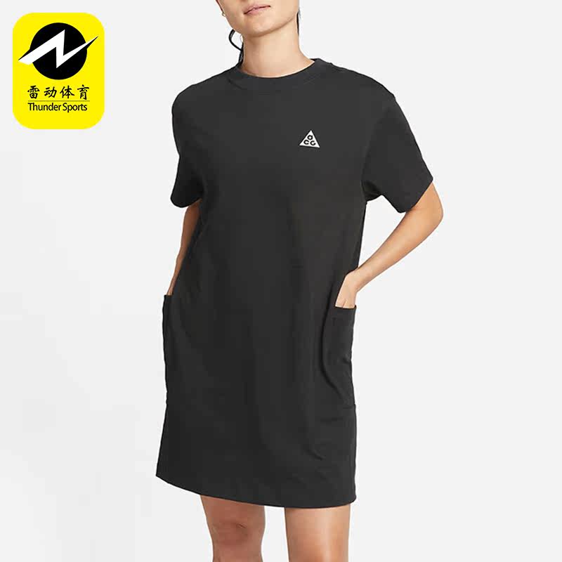Nike/耐克正品夏季新款女子运动休闲短袖透气连衣裙 DB3603-045