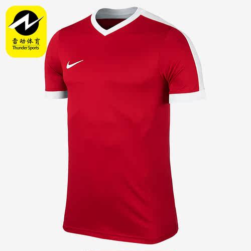 Nike/耐克正品PARK DERBY男子舒适透气训练V领足球短袖725892-657