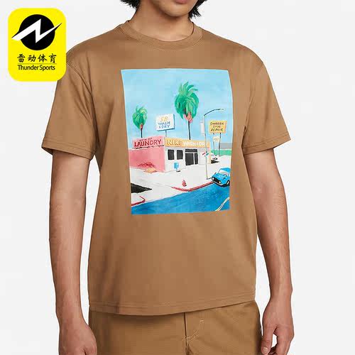 Nike/耐克正品夏季新款男子卡通涂鸦短袖舒适上衣 DR7766-258