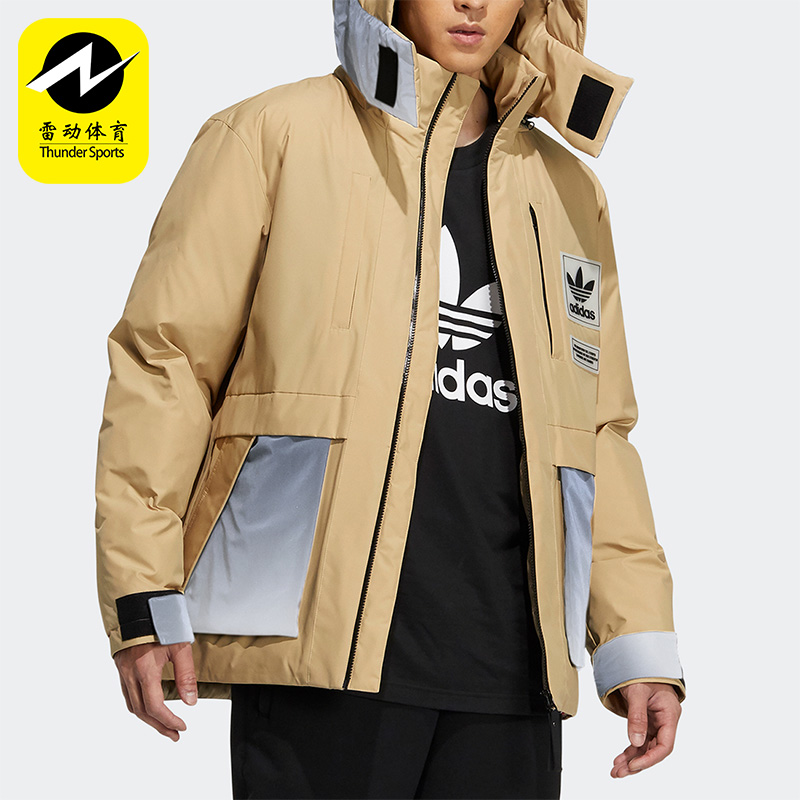 阿迪达斯三叶草男子休闲羽绒度