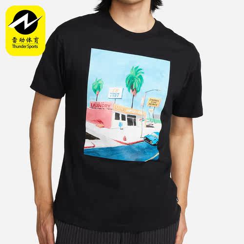 Nike/耐克正品 SB男子运动休闲透气舒适印花圆领短袖 DR7766-010